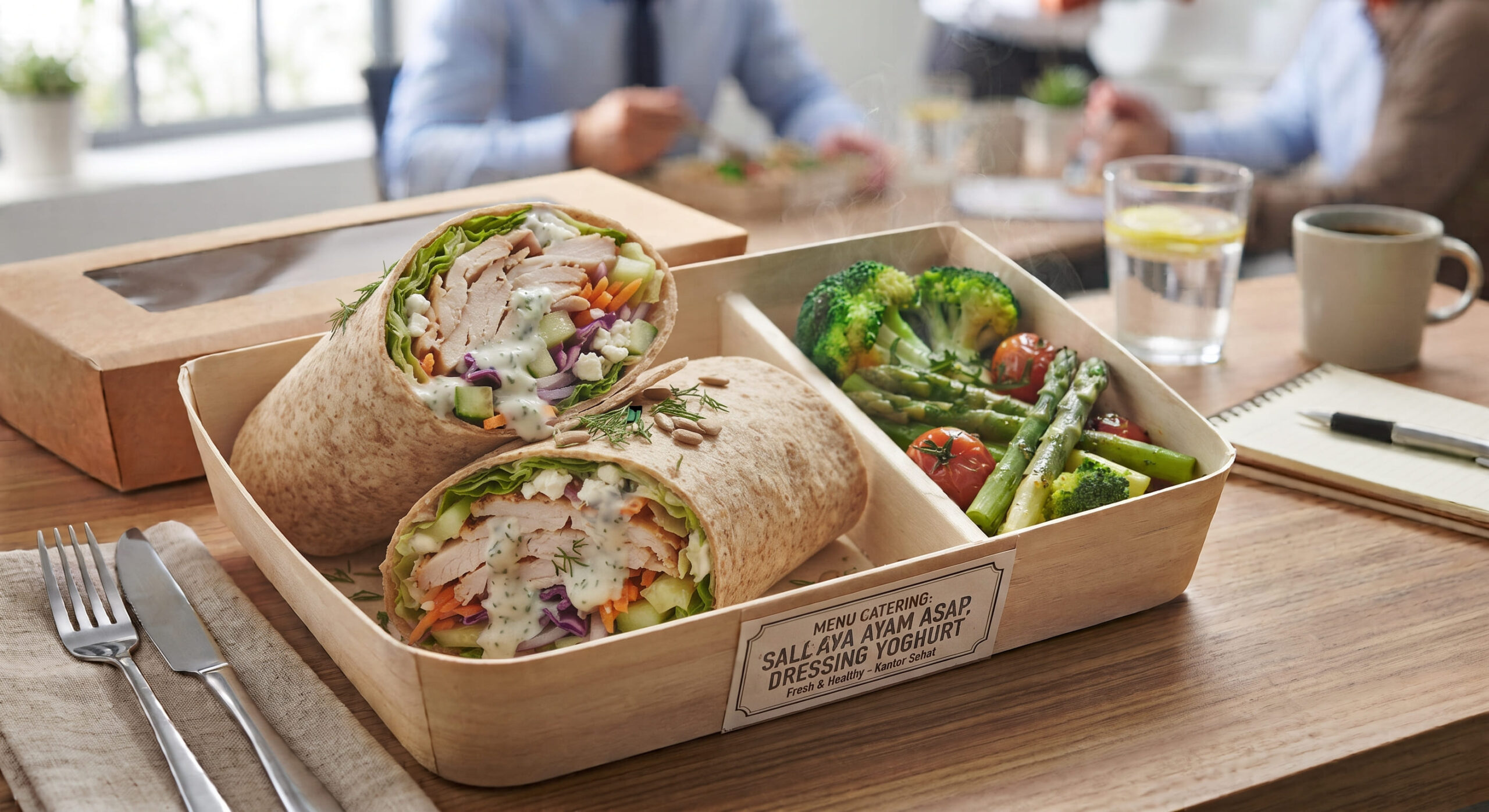 catering sehat salad wrap